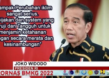 Arahan Kunci Presiden RI. Rakornas BMKG 2022: “Dampak dari perubahan iklim sangat serius”.