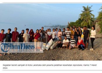 Remaja Flores Timur Belajar Kesehatan Reproduksi Hingga Bersihkan Pantai